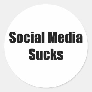 Sociale media ronde sticker