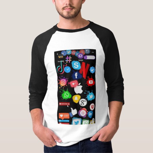 Sociale media t-shirt (Voorkant)