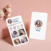 Sociale media van Instagram Volg Foto Raster Visitekaartje