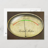 Sociale meter briefkaart (Voorkant / Achterkant)
