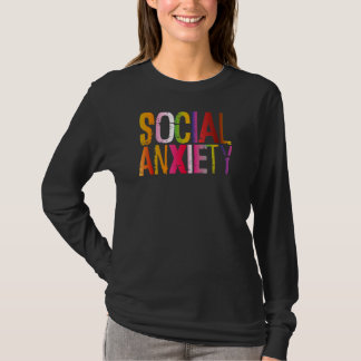 Sociale ongerustheid ideaal voor sociale onhandigh t-shirt