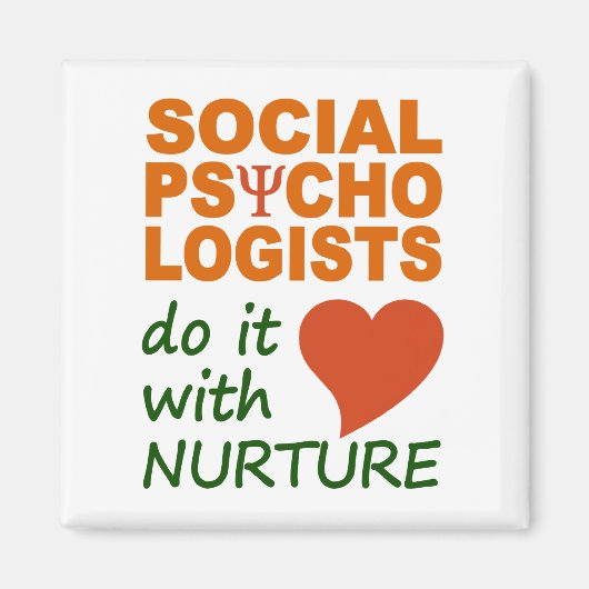 Sociale psychologen magnet magneet (Voorkant)