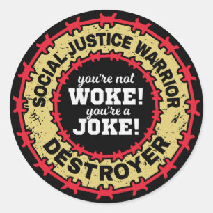 SOCIALE RECHTVAARDIGHEID WARRIOR VERNIETIGER - Gra Ronde Sticker