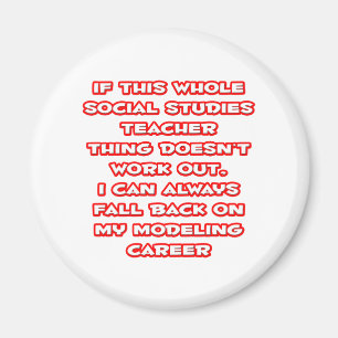 Sociale studies leraar grap ... Modelleercarrière Magneet