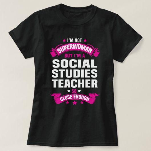 Sociale studies leraar t-shirt (Design voorkant)