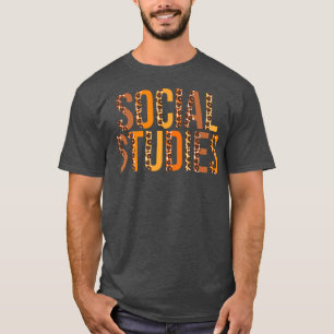 Sociale studies luopard Squad Cute Herfst herfst d T-shirt