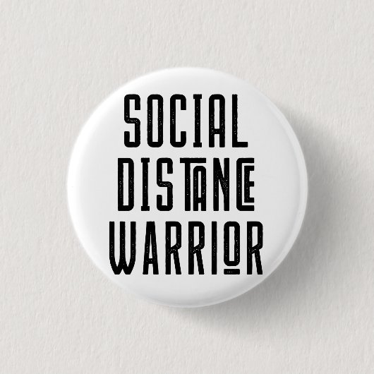 Sociale verafgelegen warrior Pin Ronde Button 3,2 Cm (Voorkant)
