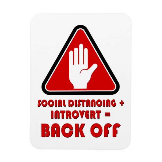 Sociale vervorming en introvert, uit magneet (Verticaal)