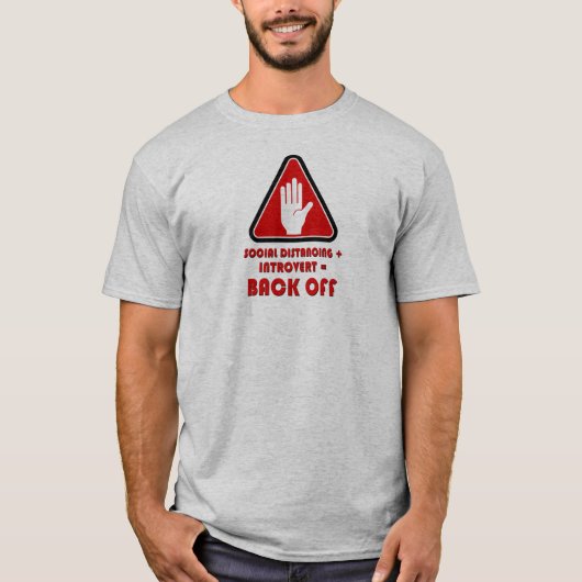 Sociale vervorming en introvert, uit t-shirt (Voorkant)