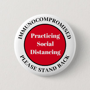 Sociale vervorming ronde button 5,7 cm