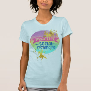 Sociale vervorming - Waterverf sphere - Gold Fleck T-shirt