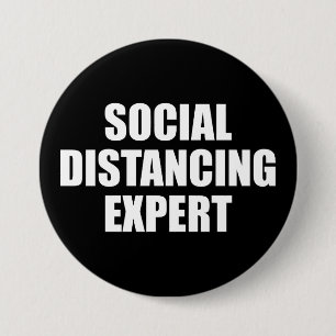 Sociale vervormingsdeskundige Introvert Antisocial Ronde Button 7,6 Cm