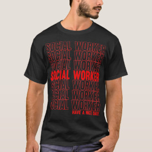Sociale werker Afstuderen MSW Retro Masters T-shirt