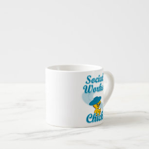 Sociale werker Chick #3 Espresso Kop