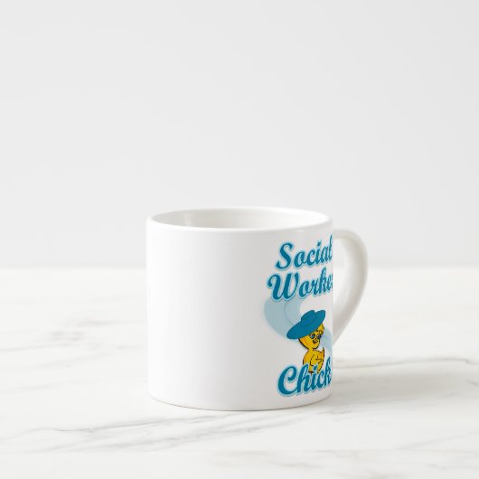 Sociale werker Chick #3 Espresso Kop (Voorkant rechts)