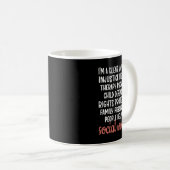 Sociale werker Cute Definition Social Worker Maand Koffiemok (Voorkant rechts)