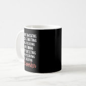 Sociale werker Cute Definition Social Worker Maand Koffiemok (Voorkant links)