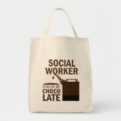 Sociale werker (Funny) Chocolade Tote Bag (Voorkant)