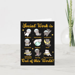 Sociale werker kat grappige spreuk katten meme soc kaart