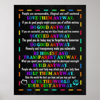 Sociale werkers geven de wereld je best. poster