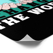 Sociale werkers veranderen de wereld poster (Hoek)