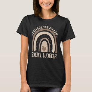 Sociale werknemers zijn een differentiërende regen t-shirt