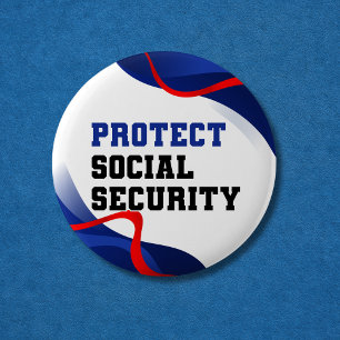 Sociale zekerheid Politieke Anti Trump Accessoire Ronde Button 5,7 Cm
