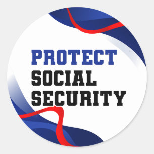 Sociale zekerheid politieke anti Trump Ronde Sticker