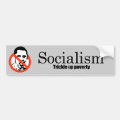 Socialisme - Armoede verstikken Bumpersticker (Voorkant)
