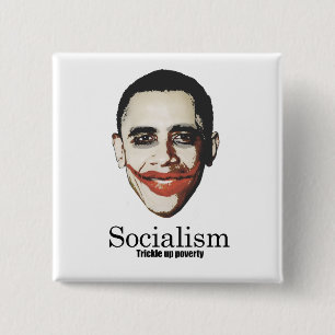 Socialisme - Armoede verstikken Vierkante Button 5,1 Cm