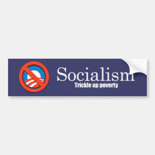 Socialisme - Armoedebestrijding in de kiem Bumpersticker