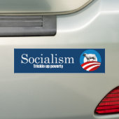 Socialisme - Armoedebestrijding in de kiem Bumpersticker (Op auto)