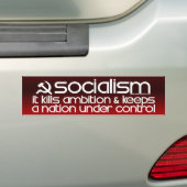 Socialisme doodt de ambitie (Bumpersticker) Bumpersticker (Op auto)