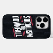 Socialisme is de ondergang en kapitalisme is macht Case-Mate iPhone case (Achterkant (horizontaal))