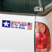 Socialisme is klote als je failliet gaat bumpersticker (Op Truck)