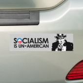 Socialisme is niet-Amerikaans Bumpersticker (Op auto)