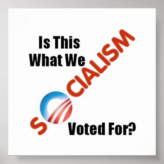 SOCIALISME POSTER (Voorkant)