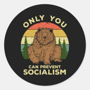 Socialisme - Rusland Liefde Russische Beer Ussr Ka Ronde Sticker