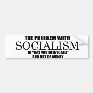 Socialisme - Rust op geld Bumpersticker