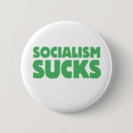 Socialisme Sucks Ronde Button 5,7 Cm (Voorkant)