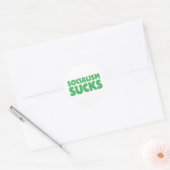 Socialisme Sucks Ronde Sticker (Envelop)