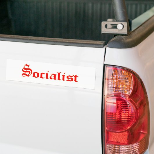 socialist bumpersticker (Op Truck)