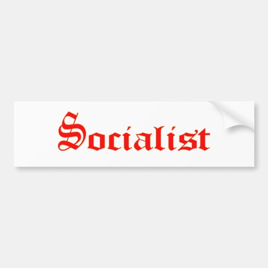 socialist bumpersticker (Voorkant)