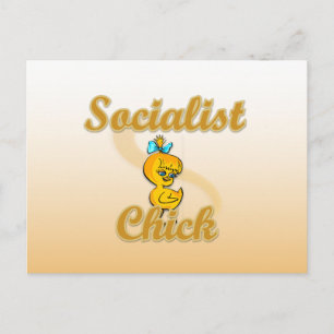 Socialist Chick Briefkaart