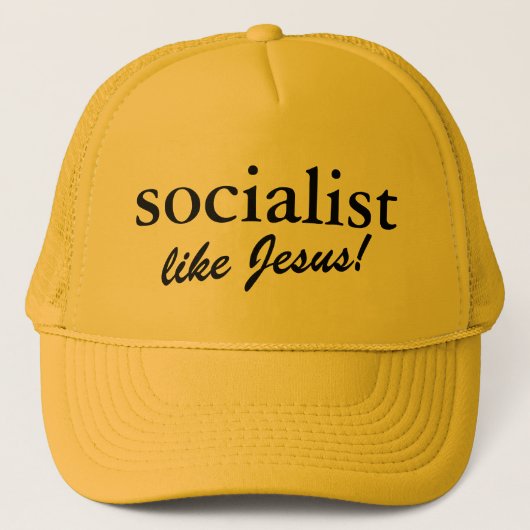 Socialist - zoals Jezus! Trucker Pet (Voorkant)