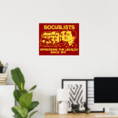 Socialistes : Répandre la richesse ! Affiche (Bureau à domicile)