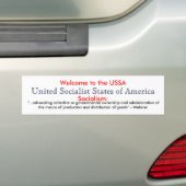 Socialistische definitie bumpersticker (Op auto)