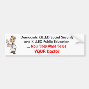 Socialistische geneeskunde bumpersticker