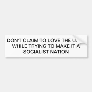 Socialistische Natie Bumpersticker