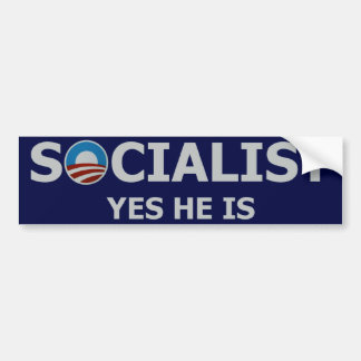 Socialistische Obama-Bumpersticker Bumpersticker